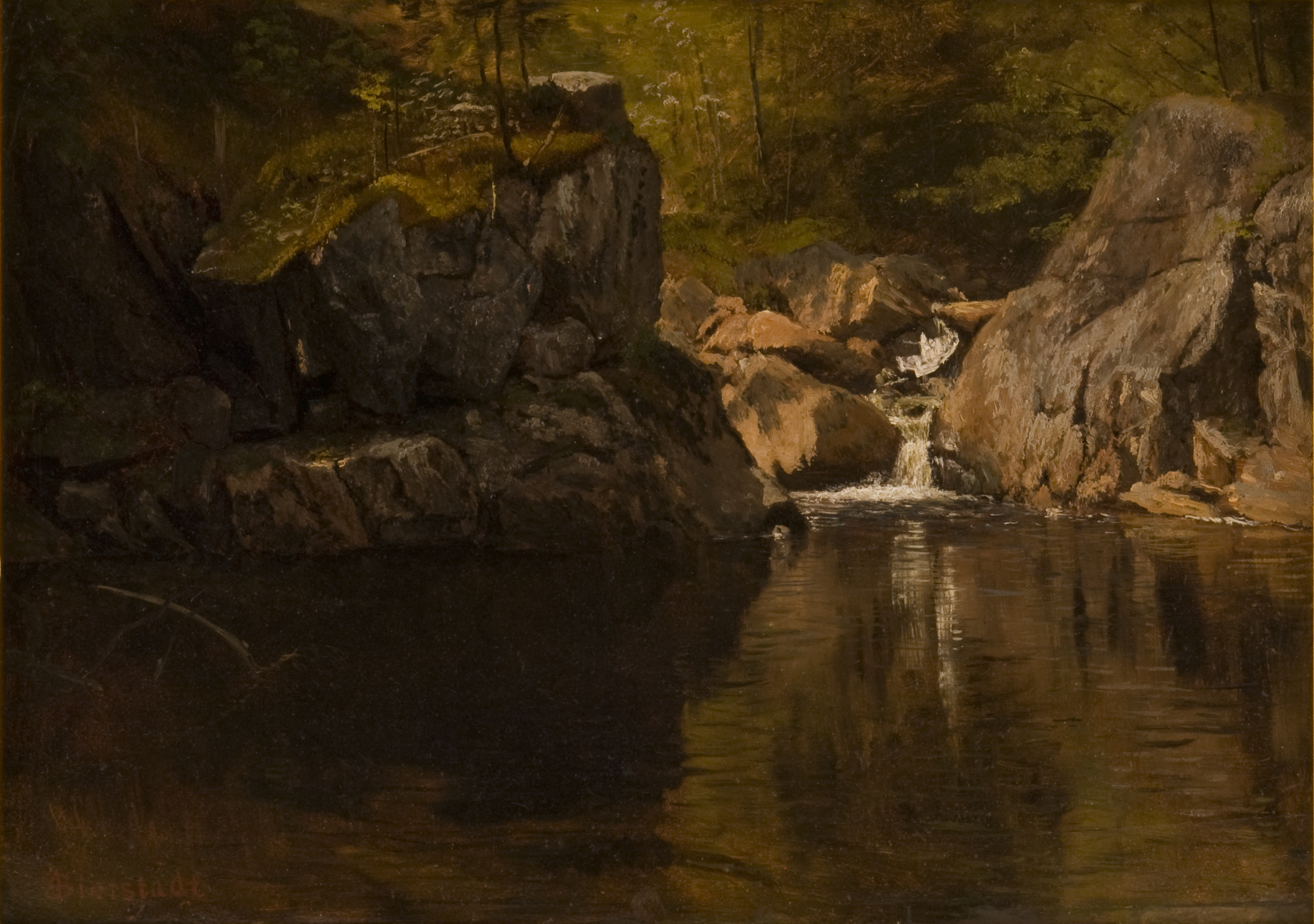 Albert Bierstadt | Mountain Pool (Emerald Pool) | 1869